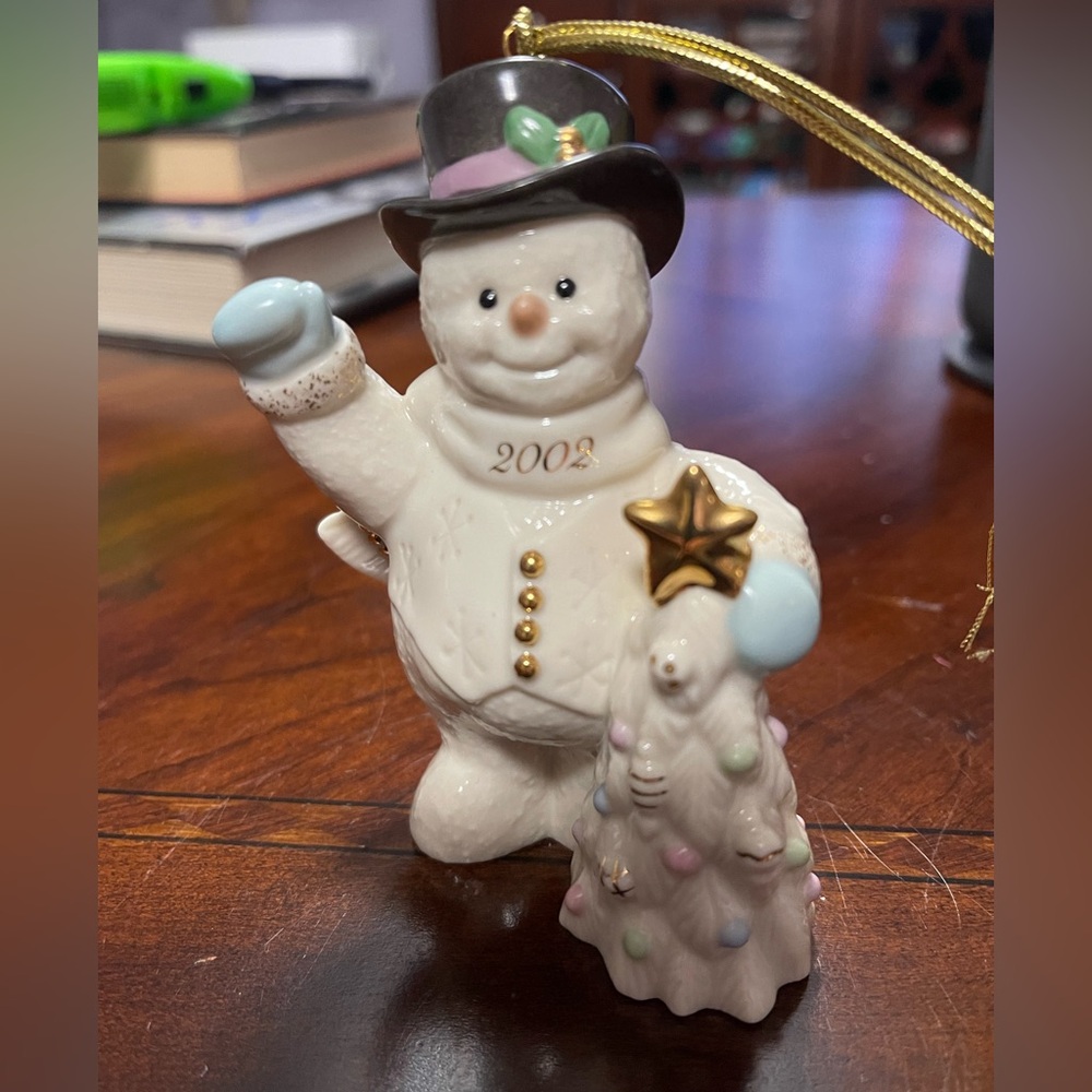 2002 Lenox Snowman Christmas Tree ornament
